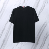 Thom Browne Classic Side Ribbon Round Neck Short Sleeve Unisex Casual Versatile T-shirt