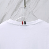Thom Browne Classic Simple Round Neck T-shirt Unisex Casual Versatile Short Sleeve