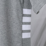 Thom Browne Classic Four Bar Round Neck T-shirt Unisex Casual Versatile Short Sleeve