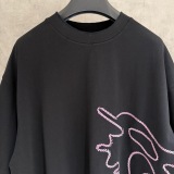 Burberry Fashion UV Color Change Logo Printed Short Sleeve Couple Casual Oversize T-shirt