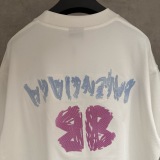 Balenciaga Fashion UV Color Change Logo Printed Short Sleeve Couple Casual Oversize T-shirt