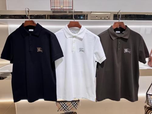 Burberry Couple Classic Versatile Embroidered War Horse Polo Shirt