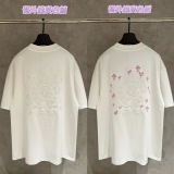 Chrome Hearts Fashion UV Color Change Logo Printed Short Sleeve Couple Casual Oversize T-shirt