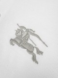 Burberry Couple Classic Versatile Embroidered War Horse Polo Shirt