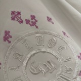 Chrome Hearts Fashion UV Color Change Logo Printed Short Sleeve Couple Casual Oversize T-shirt