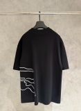 Burberry Fashion UV Color Change Logo Printed Short Sleeve Couple Casual Oversize T-shirt