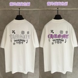 Chrome Hearts Fashion UV Color Change Logo Printed Short Sleeve Couple Casual Oversize T-shirt