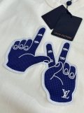 Louis Vuitton 26SS Couple's Versatile Gesture Embroidered Knitted Short Sleeve