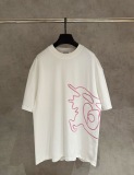 Burberry Fashion UV Color Change Logo Printed Short Sleeve Couple Casual Oversize T-shirt