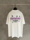 Chrome Hearts Fashion UV Color Change Logo Printed Short Sleeve Couple Casual Oversize T-shirt