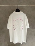 Chrome Hearts Fashion UV Color Change Logo Printed Short Sleeve Couple Casual Oversize T-shirt