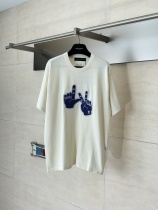 Louis Vuitton 26SS Couple's Versatile Gesture Embroidered Knitted Short Sleeve Louis Vuitton 26SS Couple's Versatile Gesture Embroidered Knitted Short Sleeve