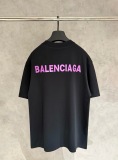 Balenciaga Fashion UV Color Change Logo Printed Short Sleeve Couple Casual Oversize T-shirt