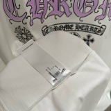 Chrome Hearts Fashion UV Color Change Logo Printed Short Sleeve Couple Casual Oversize T-shirt