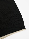 Prada Classic Hollow Logo Jacquard Knitted Polo Shirt