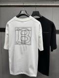 Burberry 26SS Classic Embroidered Logo Short Sleeve Couple Casual Oversize T-shirt