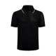 Prada Classic Hollow Logo Jacquard Knitted Polo Shirt