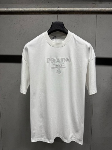 Prada 26SS Classic Logo Printed Short Sleeve Couple Casual Versatile T-shirt