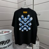 Louis Vuitton 26SS Classic 3D Logo Printed Short Sleeve Couple Casual Versatile T-shirt