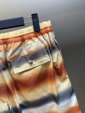 Loewe Fashion Gradient Striped Beach Pants Unisex Versatile Casual Mesh Shorts