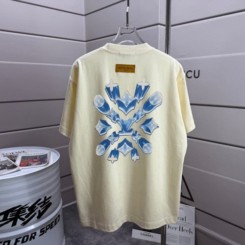 Louis Vuitton 26SS Classic 3D Logo Printed Short Sleeve Couple Casual Versatile T-shirt