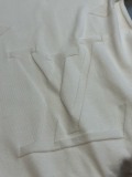 Louis Vuitton Classic Relief Logo Jacquard Round Neck Woolen Short Sleeve