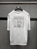 Burberry 26SS Classic Embroidered Logo Short Sleeve Couple Casual Oversize T-shirt
