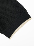 Prada Classic Hollow Logo Jacquard Knitted Polo Shirt
