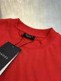 Gucci Classic Simple Plush Logo Short Sleeve Unisex Casual Loose T-shirt