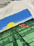Burberry Fashion Maze Printed Round Neck T-shirt Unisex Casual Versatile Short Sleeve