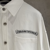 Chrome Hearts Classic Logo Cross Print Casual Versatile Long Sleeve Shirt