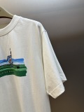 Burberry Fashion Maze Printed Round Neck T-shirt Unisex Casual Versatile Short Sleeve