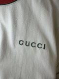 Gucci 26SS Fashion Embroidered Logo Contrast Round Neck Short Sleeve Couple Casual Loose T-shirt