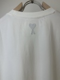 Ami Paris Classic Embroidered Logo Round Neck Short Sleeve Couple Casual Loose T-shirt
