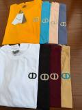 Dior Classic Embroidered Logo Round Neck Short Sleeve Couple Casual Loose T-shirt