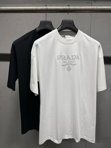Prada 26SS Classic Logo Printed Short Sleeve Couple Casual Versatile T-shirt