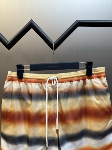Loewe Fashion Gradient Striped Beach Pants Unisex Versatile Casual Mesh Shorts