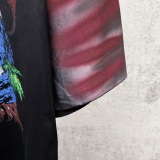 Balenciaga 26SS Fashion Hawaiian Tie Printed Short Sleeve Couple Casual Loose T-shirt