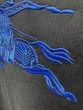 Burberry Classic Embroidered War Horse Short Sleeve Couple Casual Oversize T-shirt