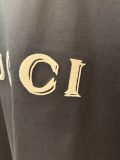 Gucci Classic Embroidered Logo Round Neck Short Sleeve Couple Casual Loose T-shirt