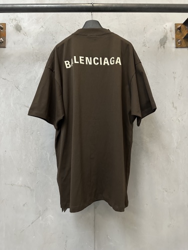 Balenciaga Classic Embroidered Logo Short Sleeve Couple Casual Oversize T-shirt