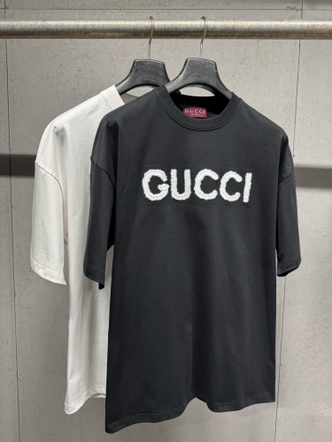 Gucci 26SS Fashion Towel Embroidered Short Sleeve Couple Casual Loose T-shirt