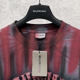 Balenciaga 26SS Fashion Hawaiian Tie Printed Short Sleeve Couple Casual Loose T-shirt