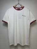 Gucci 26SS Fashion Embroidered Logo Contrast Round Neck Short Sleeve Couple Casual Loose T-shirt