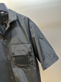 Moncler New Fashion Mesh Pocket Waterproof Quick Drying Short Shirt