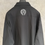 Chrome Hearts Classic Logo Cross Print Casual Versatile Long Sleeve Shirt