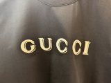 Gucci Classic Embroidered Logo Round Neck Short Sleeve Couple Casual Loose T-shirt