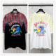 Balenciaga 26SS Fashion Hawaiian Tie Printed Short Sleeve Couple Casual Loose T-shirt
