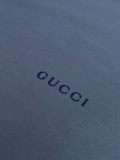Gucci Classic Simple Plush Logo Short Sleeve Unisex Casual Loose T-shirt