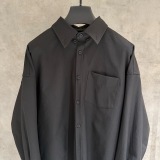 Balenciaga Classic Embroidered Logo Casual Versatile Long Sleeve Shirt